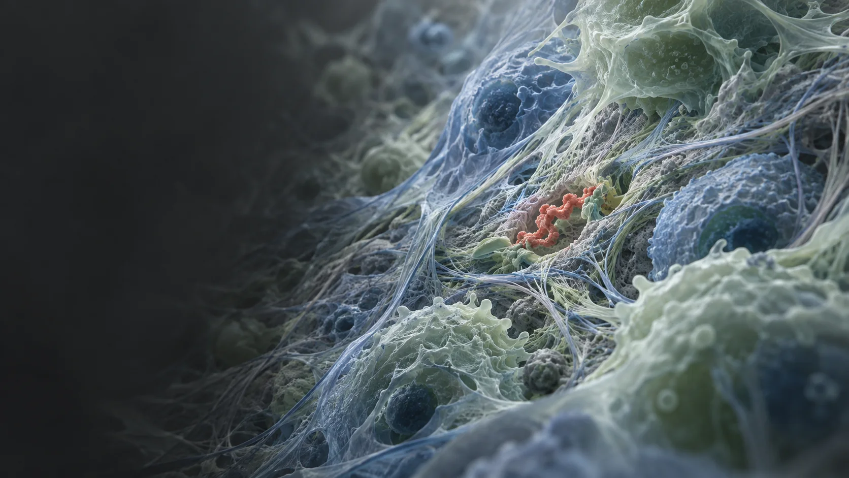 Conceptual multicellular tissue landscape with a localized therapeutic intervention